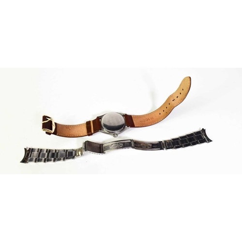 375 - A Rolex vintage wristwatch, Oyster Perpetual Chronometer, stainless steel, with replacement Hirsch l... 