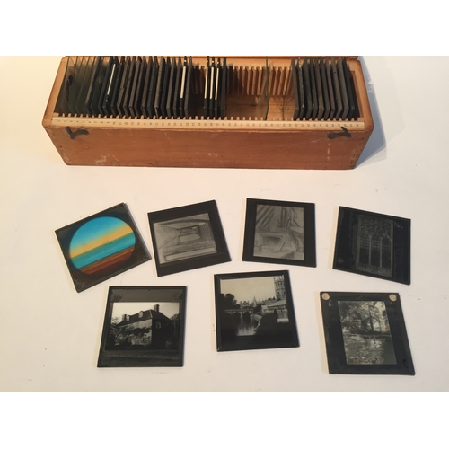 147 - Vintage Glass  slides various dipictions