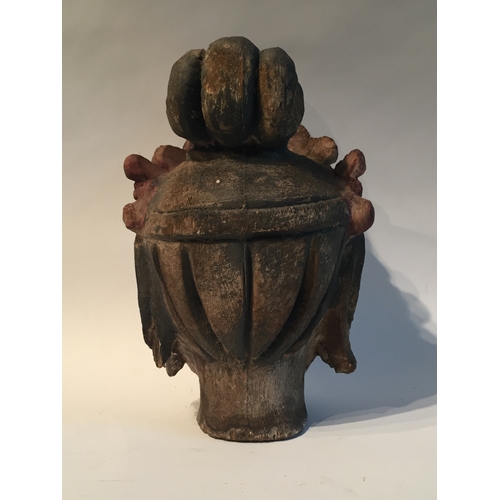 164 - A Vintage Female  Polychrome budda