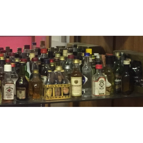 168 - large collection of Collectable miniature whisky bottles