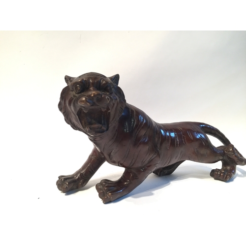 226 - Japanese  Bronze Tiger measures 33cms