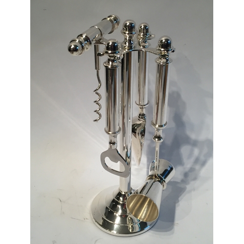 284 - Silver Plated Bar Cocktail Set