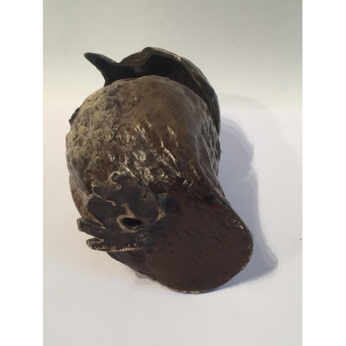 120 - Vienna Bronze Owl measures 8cms high