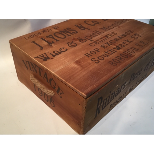 325 - Vintage Style Lyons Wine Box Crate.