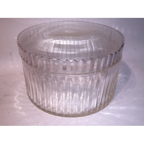 330 - Large Cut Glass Lidded Jar