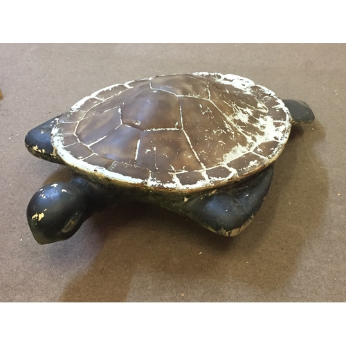 205 - A Large 60's Resin  Turtle Possibly From A Fairground Or Theme Park. Measures 157 x 124 cms