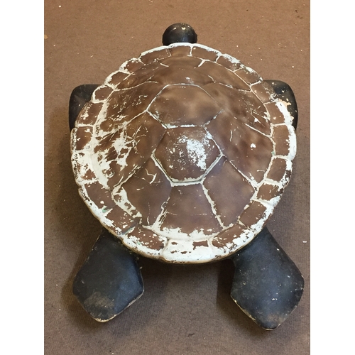 205 - A Large 60's Resin  Turtle Possibly From A Fairground Or Theme Park. Measures 157 x 124 cms