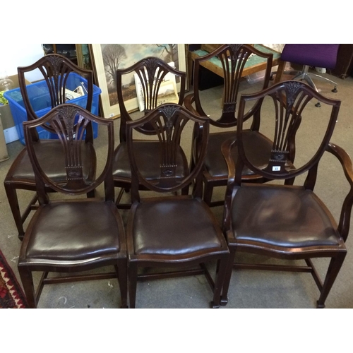 15 - 6  dining chairs 4 chairs 2 carvers