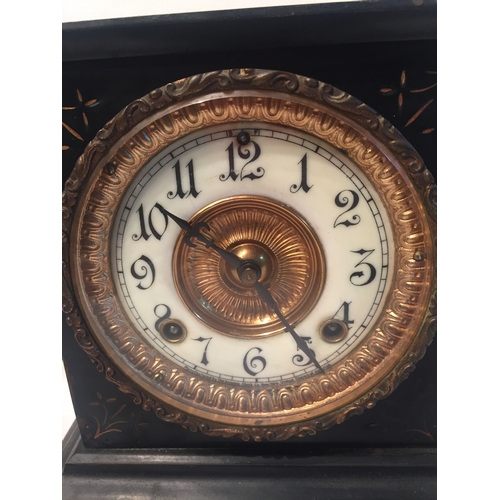 85 - 19th c Mantle Clock Ansonia Clock Co. New York