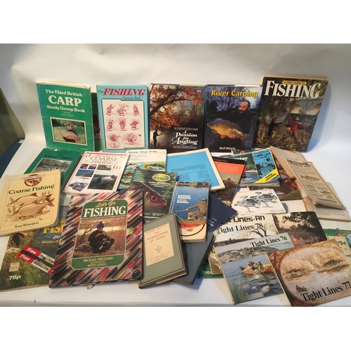 443 - Shelf Of Fishing Books Vintage Etc to include a passion for angling, The gamekeeper at home  etc.