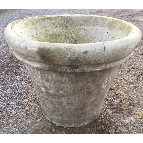 51 - Extra Large Concrete Garden Planter / Pot 60 cms high x 80 cms rough .Please Note These Next Few Ext... 