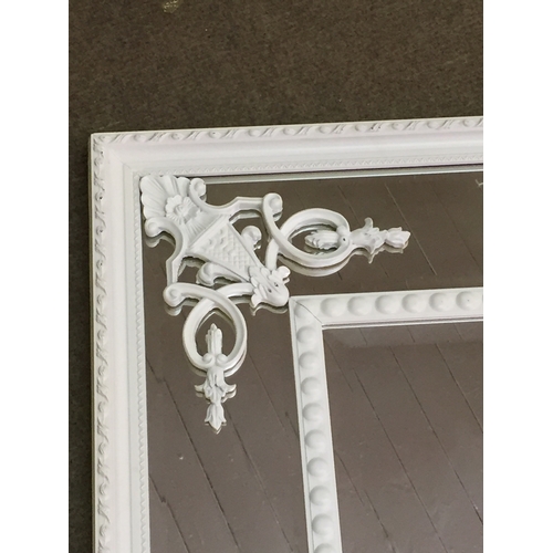 46 - Similar To Previous Lot Large rococo style Bevelled Edge Mirror  120 x 90 cms.