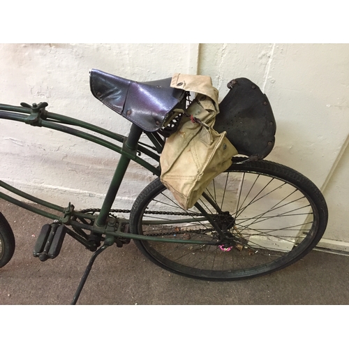 100 - WW2 ?BSA  Military Paratroopers Folding Bike Bicycle With An Original Seat In A WW2 Canvas Bag