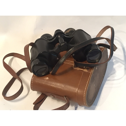 108 - Pair Of Wray London Binoculars 8 x 30 Nice Condition In Case.