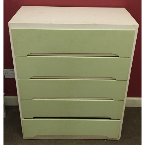 15 - Vintage Painted  Chest Of Drawers