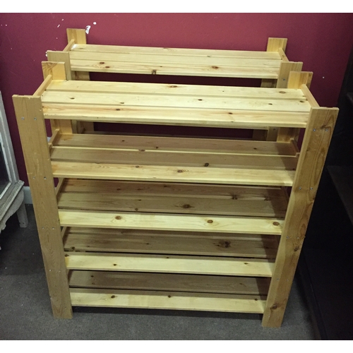 25 - 2 Pine Stackable Shelves.