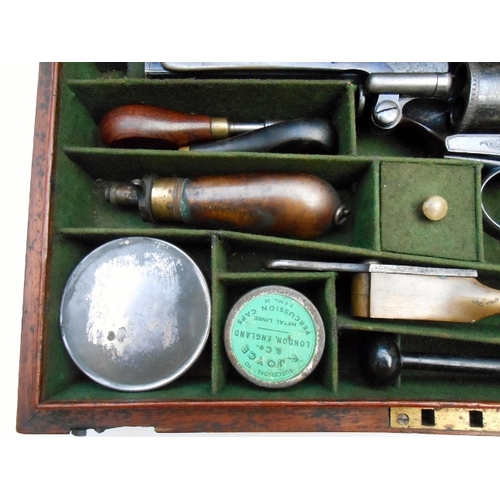 126 - 54 Bore Adams revolver in original case with accessories 

A very good example of a 4th model Adams ... 