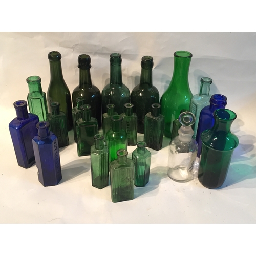 243 - Quantity Of Antique Chemist Bottles