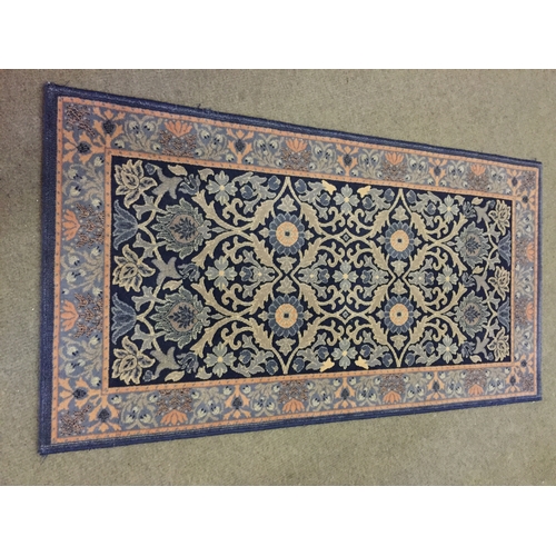 99 - Floor Runner Rug With Floral Decoration 157 x 83 cms