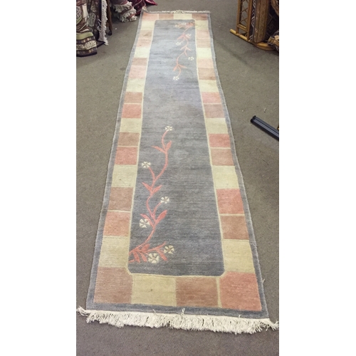 55 - 100 % wool Rug / Runner 355 x 80 cms