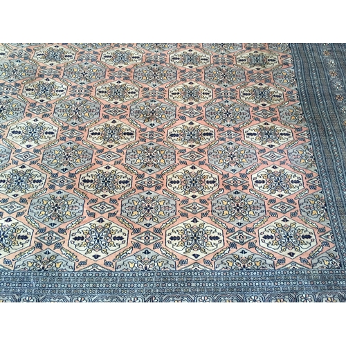 60 - Large Rug With Decorated Centre And Borders 375 X 280 cms