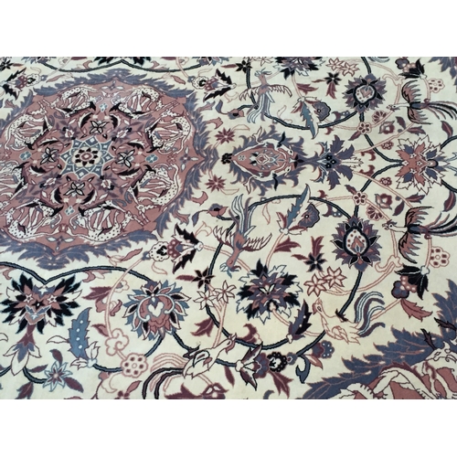 61 - Large Rug With Floral Decoration 310 x 220 cms