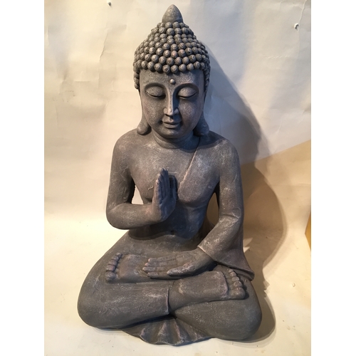 97 - Terracotta Buddha Standing 58cms High.