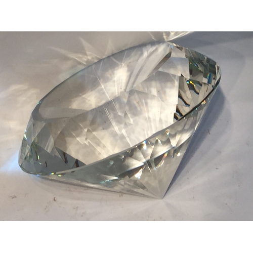 89 - Large Diamond Shaped Paperweight