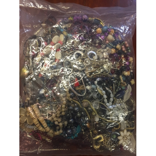 61 - Bag Of Various Costume Jewellery