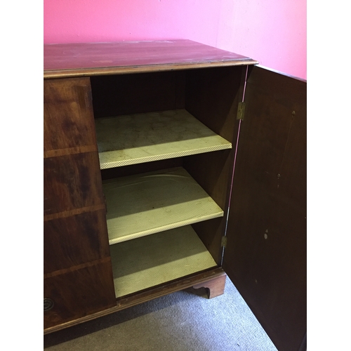 199 - Vintage  Cabinet With Faux Drawer Doors.