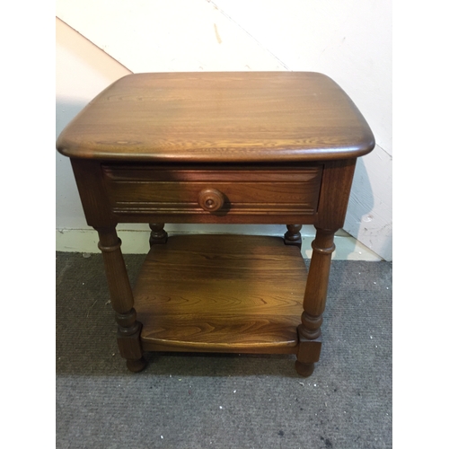 17 - Ercol Style Table With Drawer