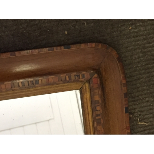 27 - Edwardian Inlay Over Mantle Mirror