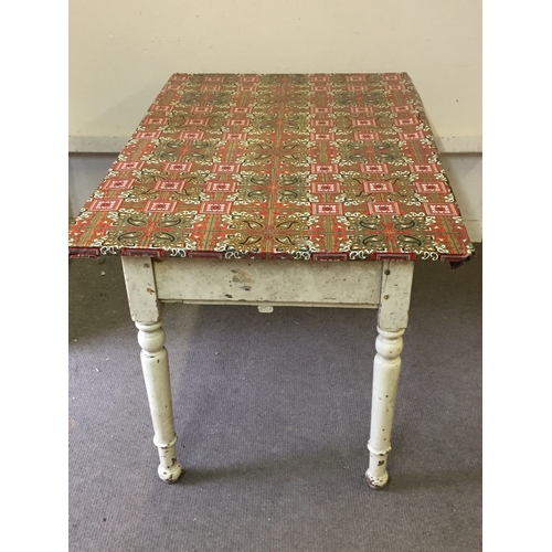 25 - A Vintage Painted Extendable Table.