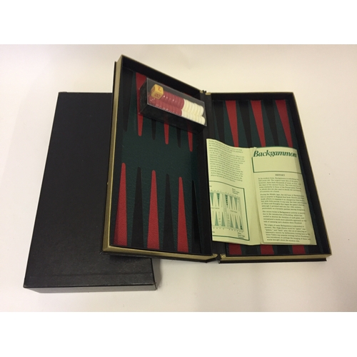 138 - Cased Backgammon Game And Rules Vol I II