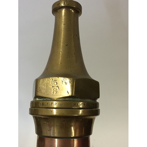 159 - Large Vintage Brass Fire Hose Nozzle