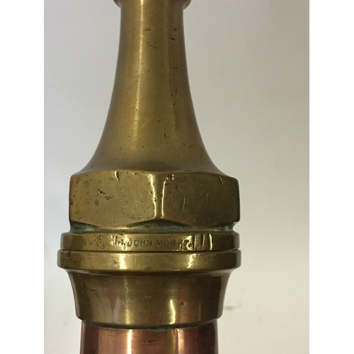 159 - Large Vintage Brass Fire Hose Nozzle