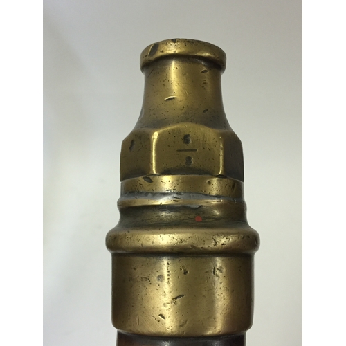 160 - Large Vintage Brass Fire Hose Nozzle