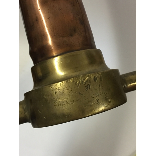 162 - Large Vintage Brass Fire Hose Nozzle