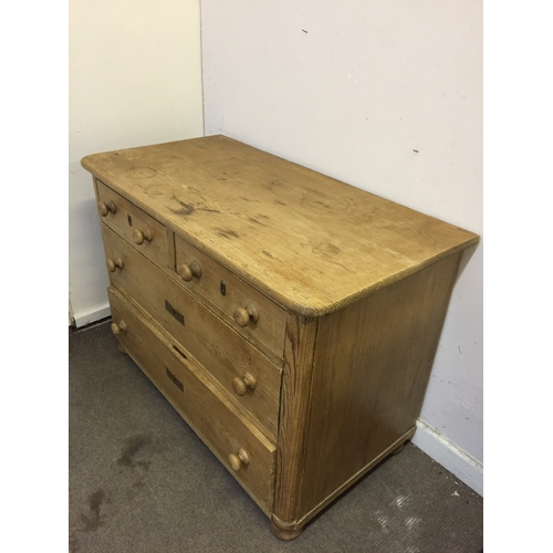 61 - Vintage Pine 2 Over 2 Chest.