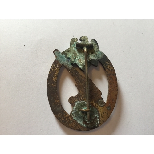 204 - A WW2 German Army Flak Badge Discoloured In Places