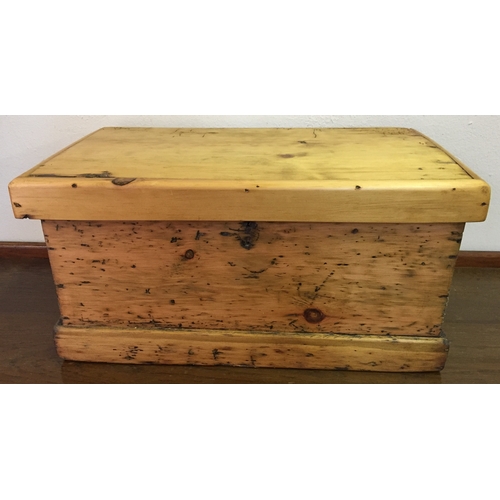 1 - Antique Pine Box. Measures 50 x 27 cm