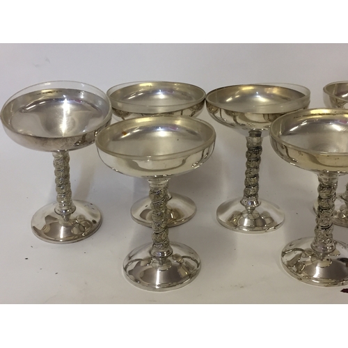 139 - 6 Good Quality Silver Plate  Sundea Dishes