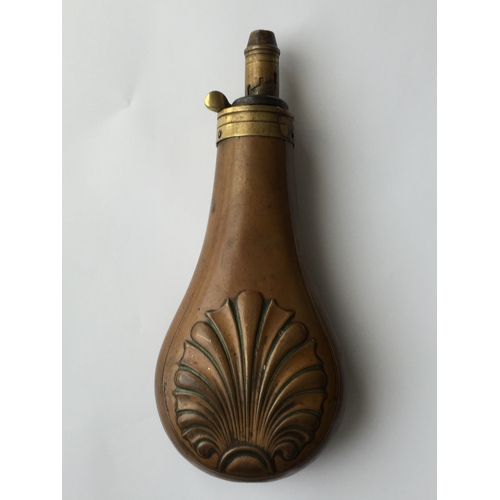 252 - Dixon And Sons Copper Powder Flask