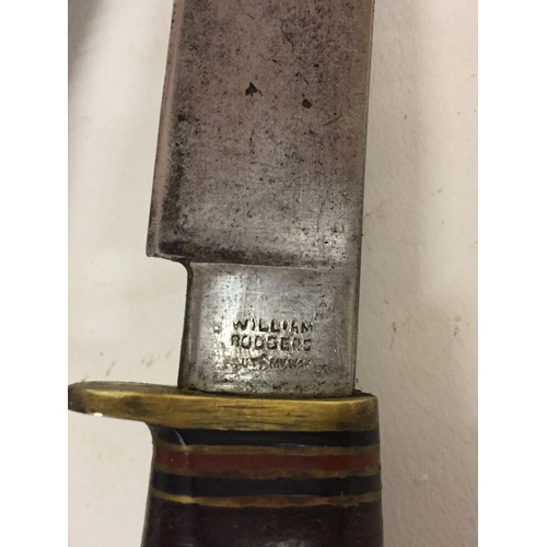 256 - Vintage British Made William Rodgers  Cut My Way Knife