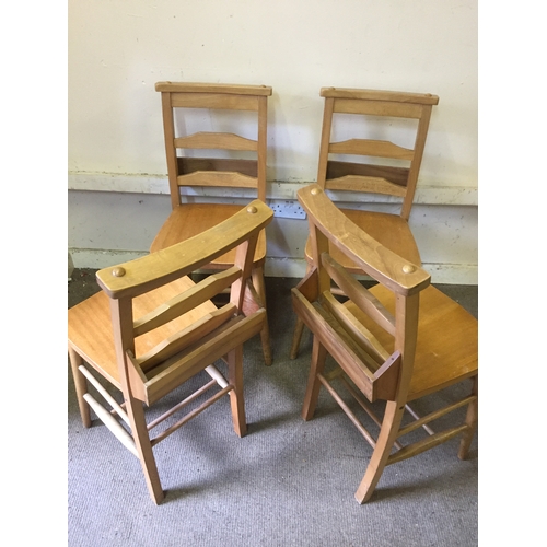 62 - 4 Chapel  Chairs