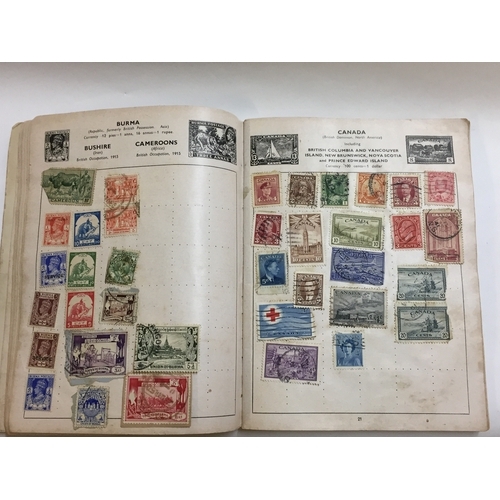 239 - Commando Illustrated Stamp Album Stanley Gibbons , With A Selection Of Stamps