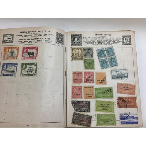 239 - Commando Illustrated Stamp Album Stanley Gibbons , With A Selection Of Stamps