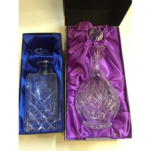 413 - Vintage Edinburgh Lead Crystal Decanter Along With Another (2)