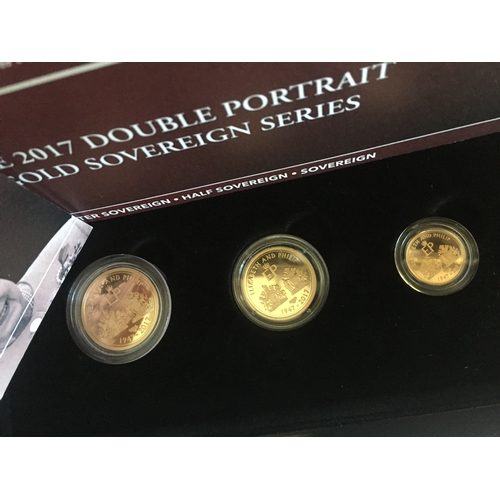 11 - Hattons Of London 2017 Double Portrait Gold Sovereign Series. 3 Limited Edition 2018 Coin Box Set Co... 