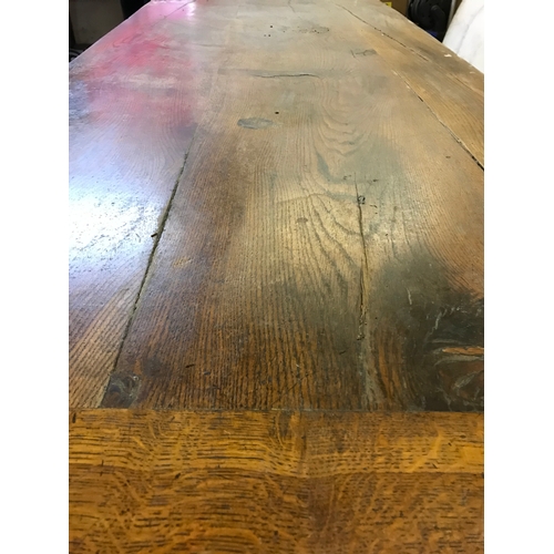 4 - 19th Century Oak Refectory Table Measures 231x94cm